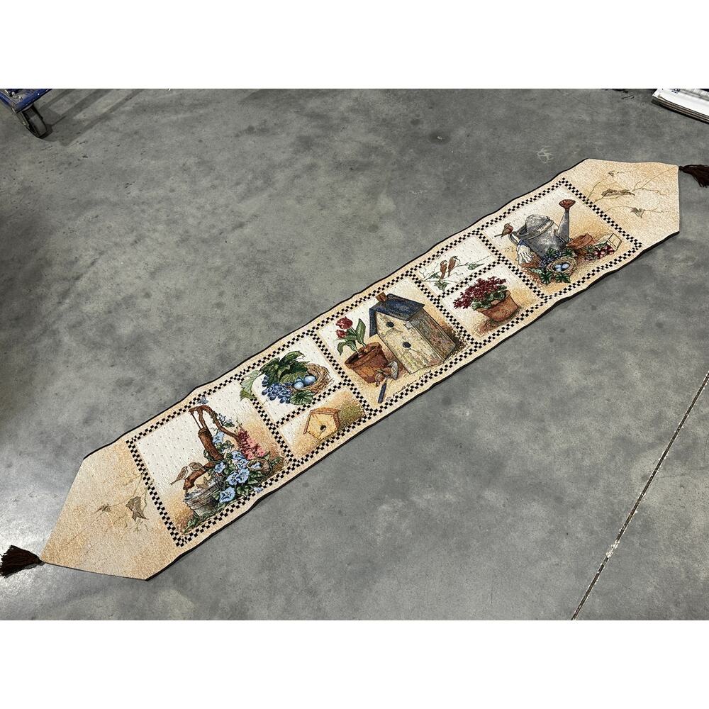 The Nesting Place Table Runner by Evans 79" Kitchen Decor ~ 260209-WH 352